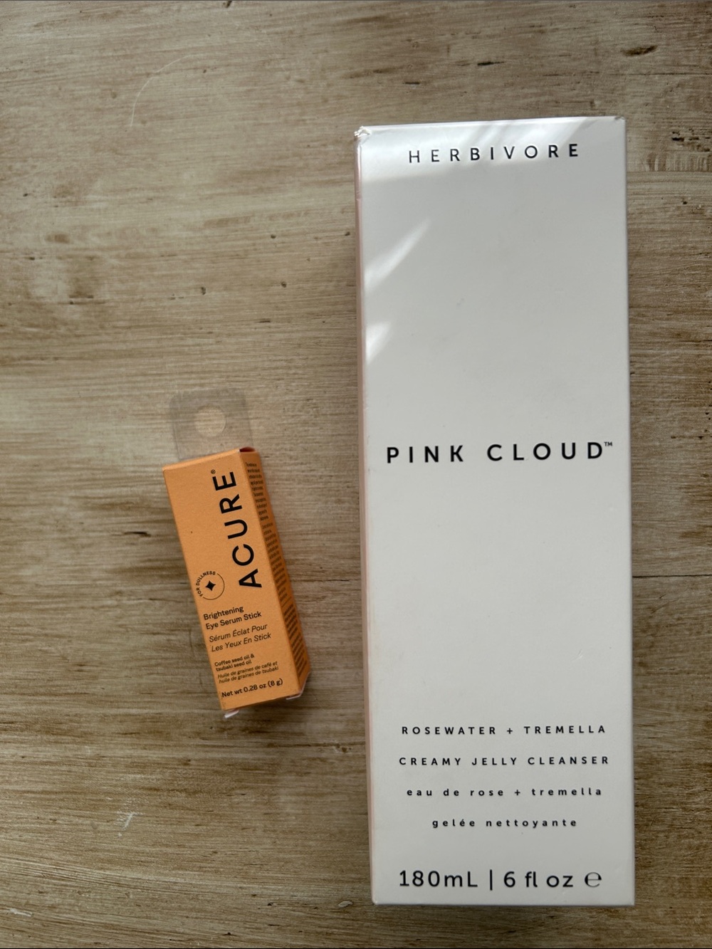 NEW 2 items Herbivore Cleanser & Acure Eye Serum